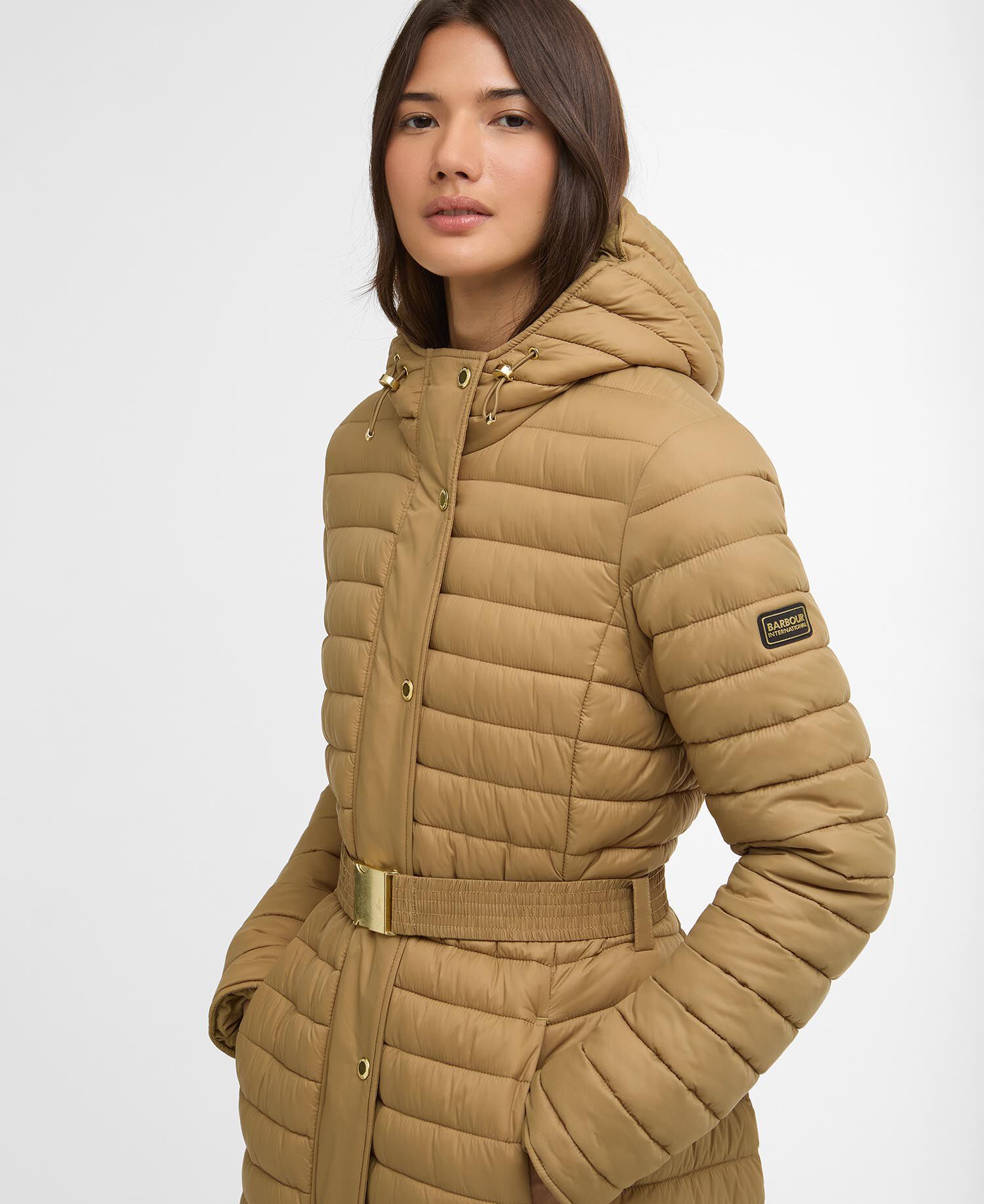 Longline Jada Puffer Jacket Antique Bronze