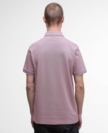 Evan Short-Sleeved Polo Shirt Elderberry Evan Short-Sleeved Polo Shirt Elderberry