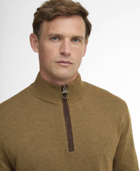 Maglione con zip corta Bayfield Russet