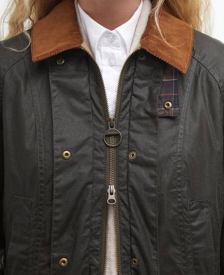 Lightweight Beadnell Waxed Jacket Archive Olive