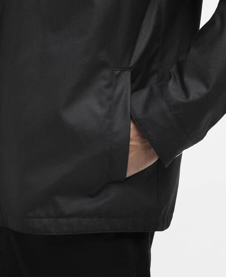 Maze Waxed Jacket Black