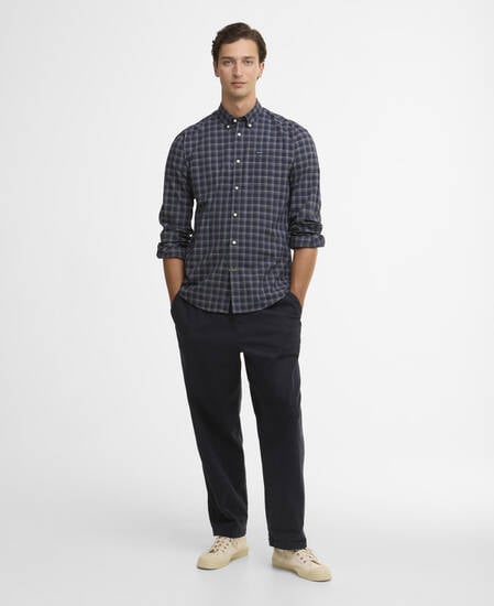 Bramwell Long-Sleeved Tailored Shirt Navy