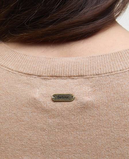 Fareham Crew Neck Jumper Pale Camel