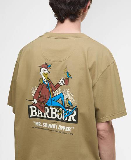 T-Shirt Campbell Oversized Graphic British Khaki