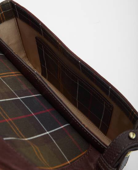 Wildledertasche Rosa Crossbody Dark Brown