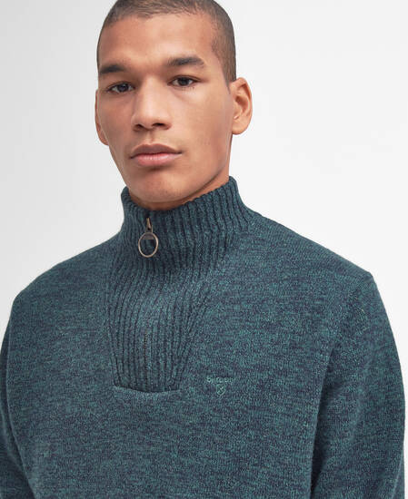 Essential Half-Zip Jumper Seaweed Mix