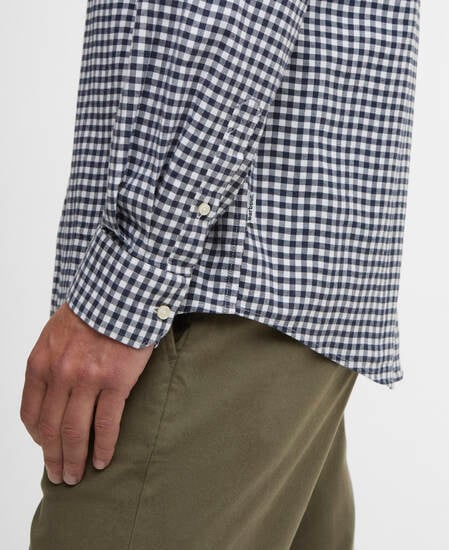 Gingham Aukside Regular Shirt Navy