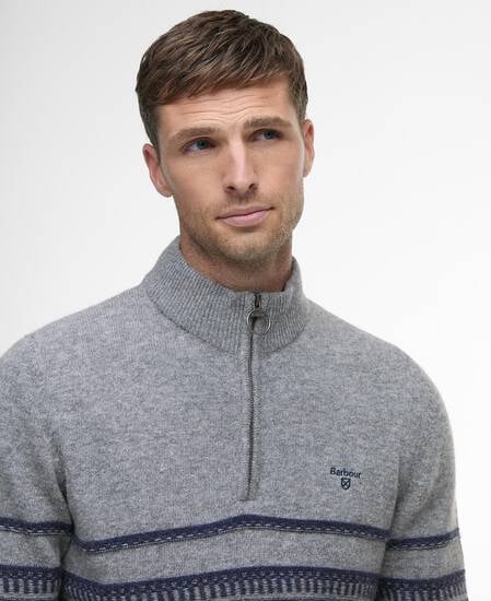 Kepwick Quarter-Zip Jumper Grey Marl
