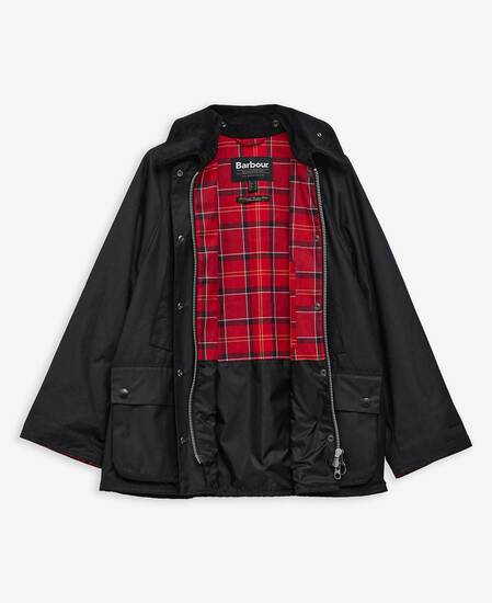 Women's Bedale Waxed Jacket Black/Cardinal Women's Bedale Waxed Jacket Black/Cardinal