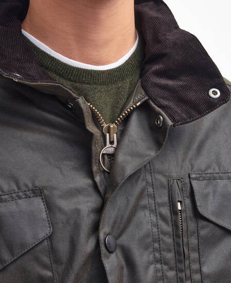 Sapper Waxed Jacket Olive-Classic