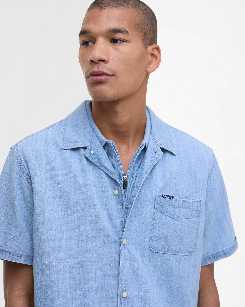 Hemd Gipton Denim Short-Sleeved