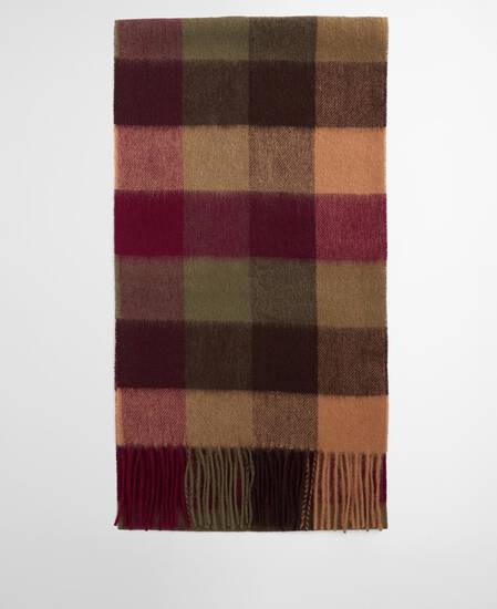 Large Tattersall Scarf Tawny Port