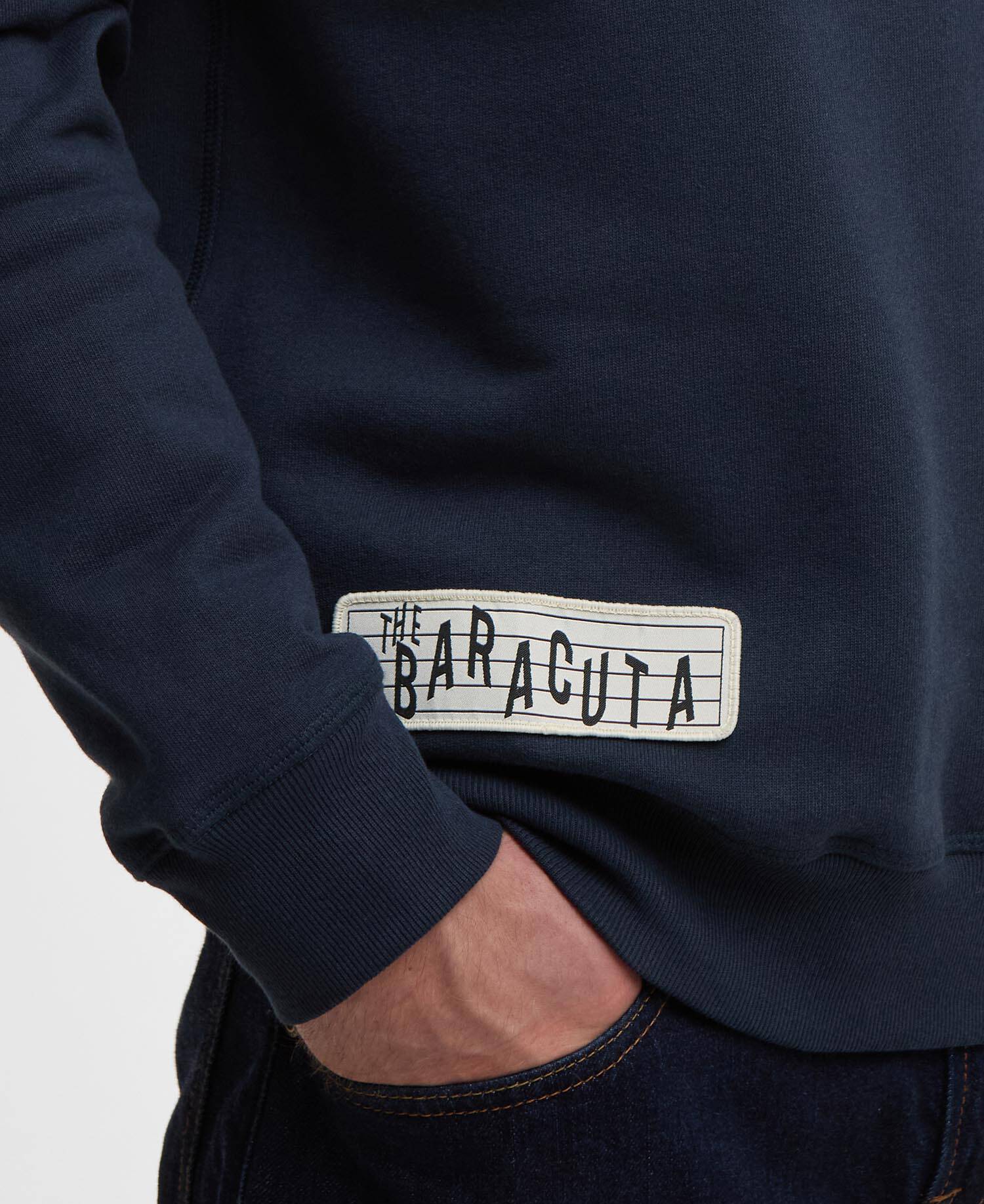 Barbour x Baracuta Northern Sweatshirt Navy image number 4