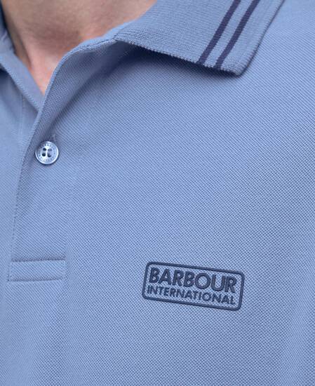 Calibrated Tipped Polo Shirt Manor Blue