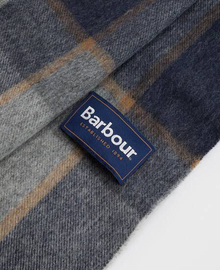 Carrbridge Tartan Scarf Grey Midnight Tartan