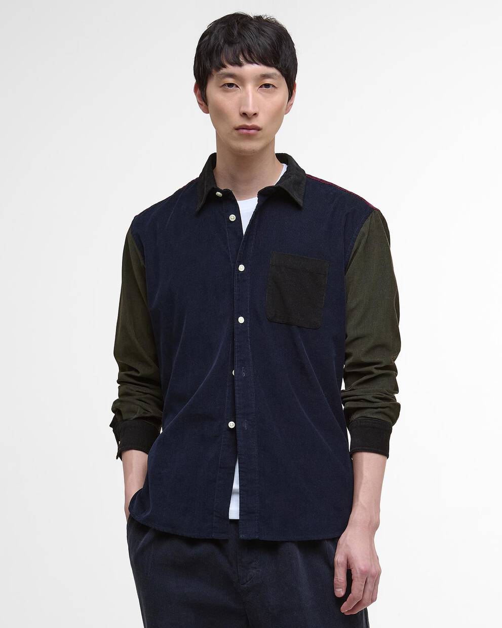 Camicia a coste oversize Patchwork