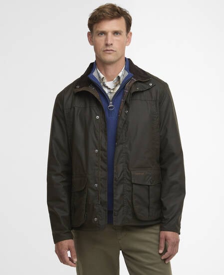 Sander Waxed Jacket Olive