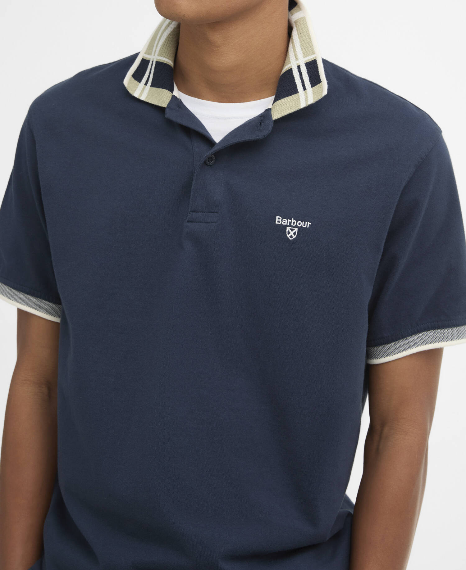 Polo Callington leggermente aderente Navy image number 3
