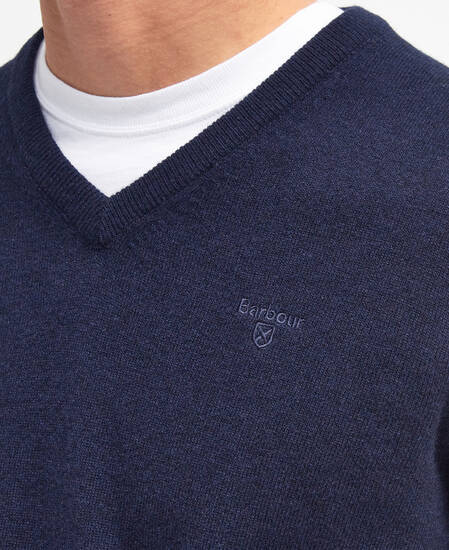 Essential V-Neck Jumper Classic Navy