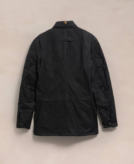 Barbour Re-loved Men's Corbridge Waxed Jacket - Size M Black