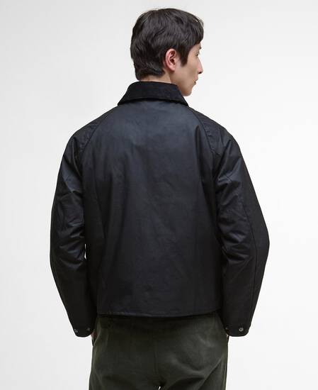 Modified Spey Waxed Jacket Black