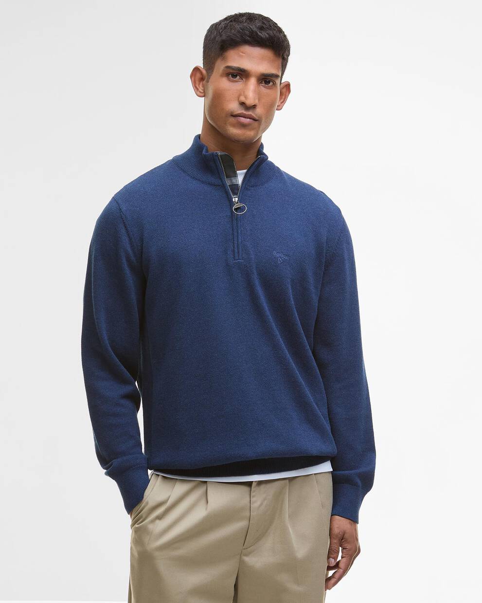 Cotton Half-Zip Jumper