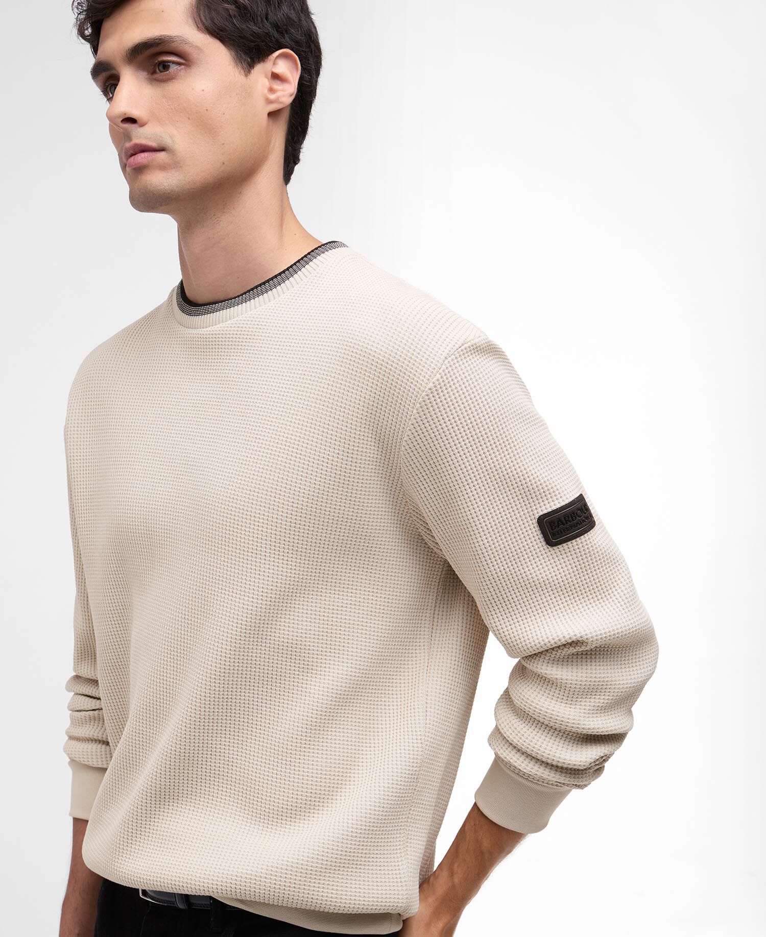 Pullover Callum Tipped Rundhalsausschnitt Mist