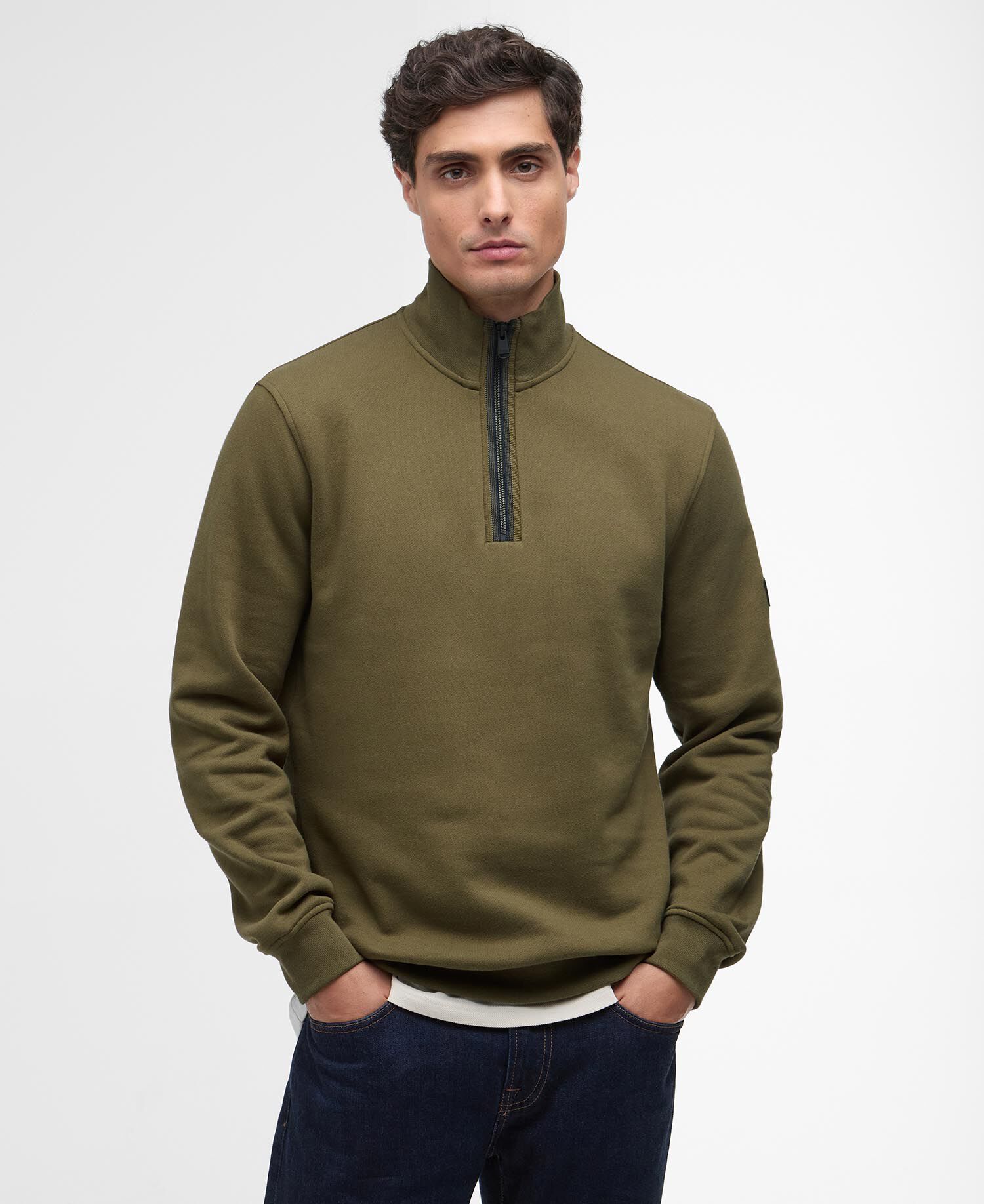 Pullover Rufforth Half-Zip Light Sage