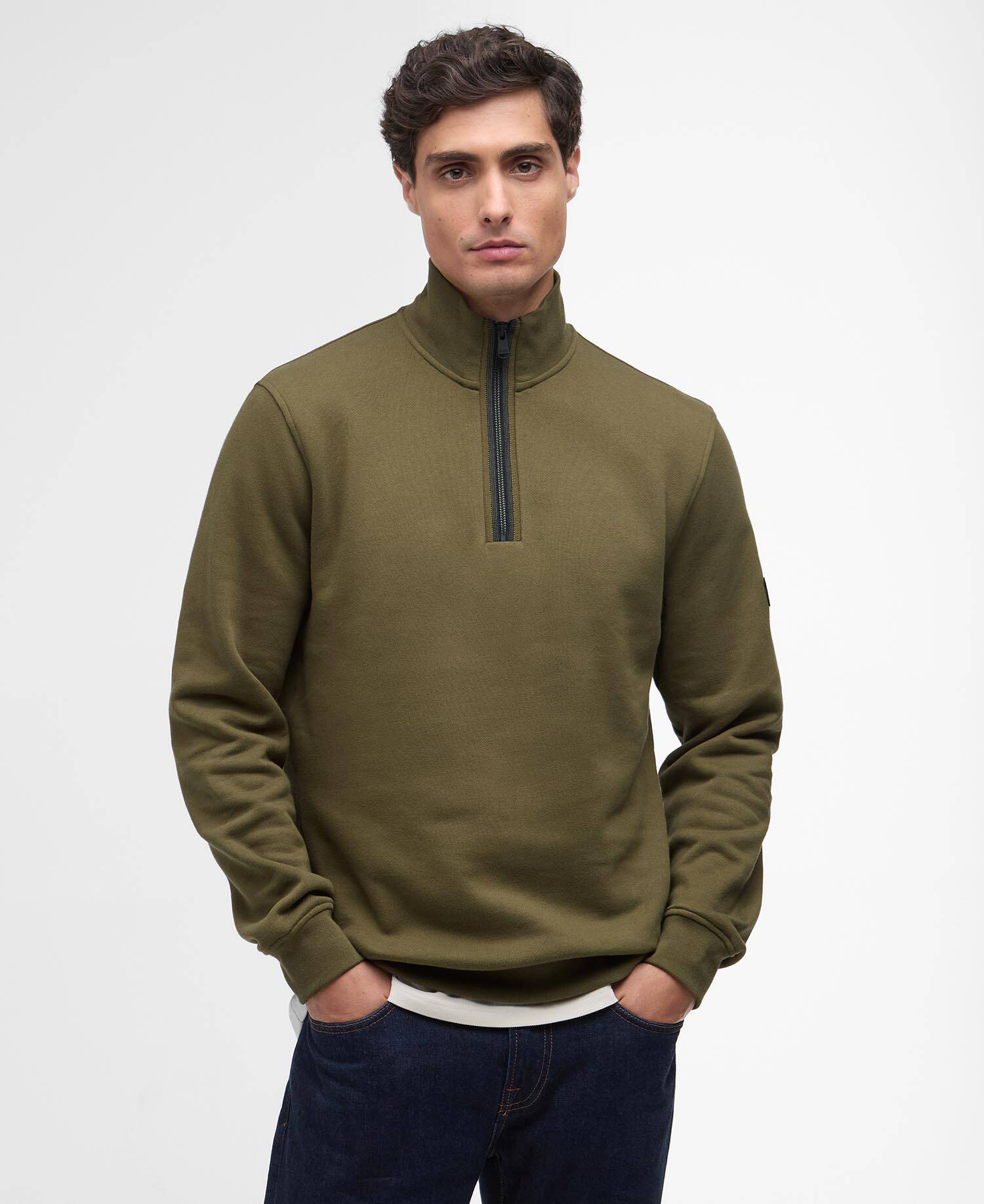 Pullover Rufforth Half-Zip Light Sage image number 0