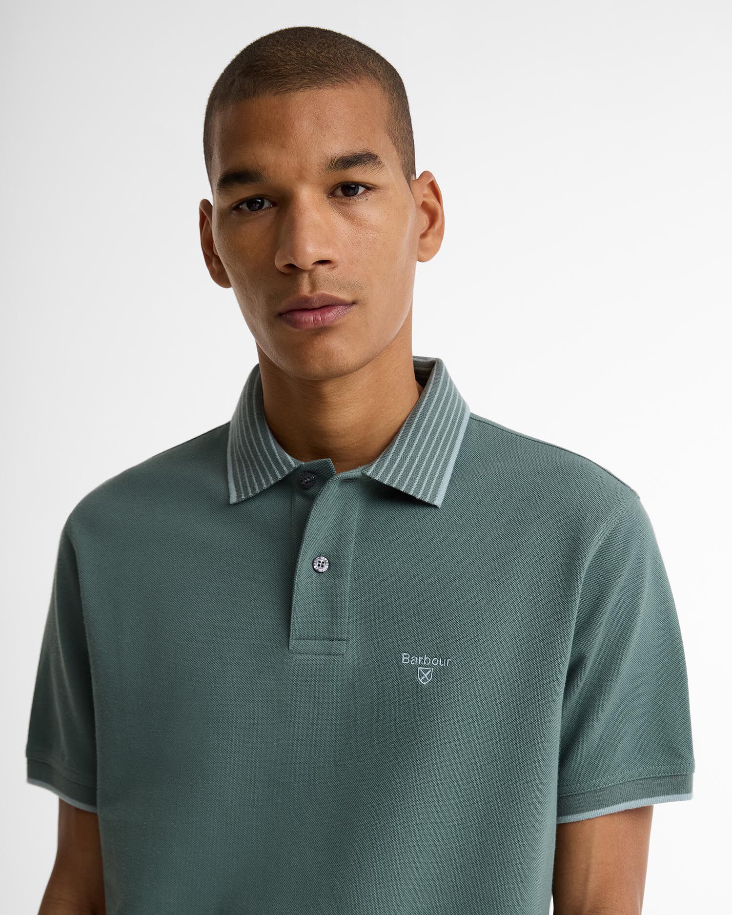 Denwick Short-Sleeved Polo Shirt Vintage Teal