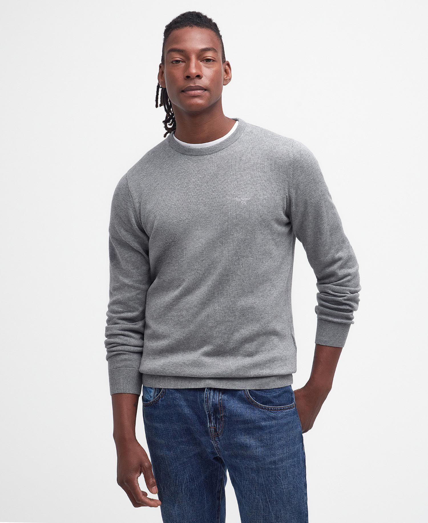 Buy Pima Cotton Crew Neck Jumper for USD 120.00 | BARBOUR_US