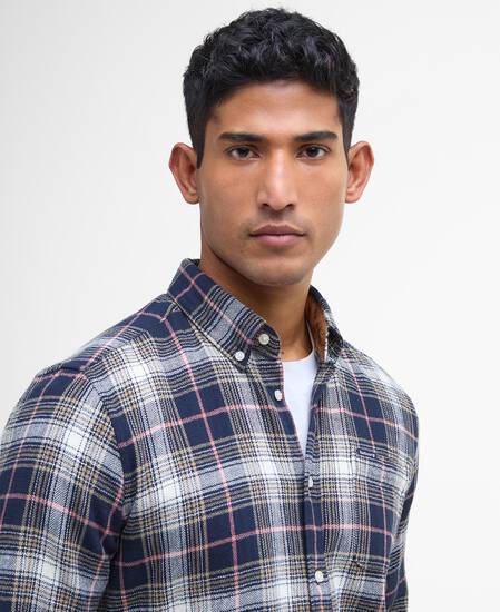 Whernside Tailored Long-Sleeved Shirt Navy