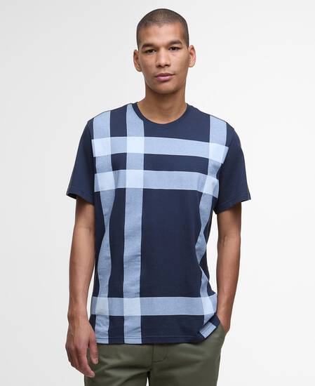 Kaine Tartan T-Shirt Navy Kaine Tartan T-Shirt Navy