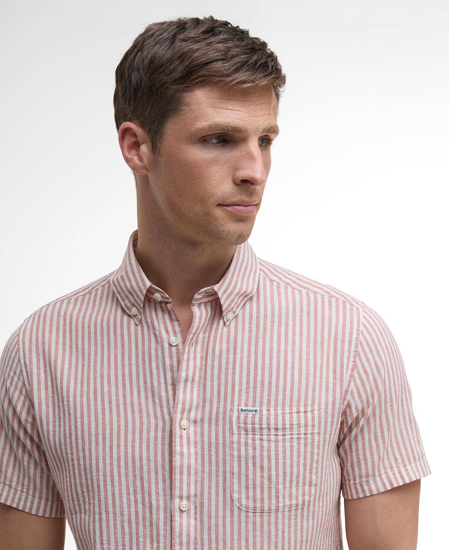 Fulbrook Tailored Short-Sleeved Striped Shirt image number 3