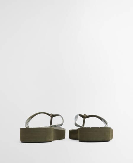 Tilda Toe Post Sandal Olive/Ancient Tartan
