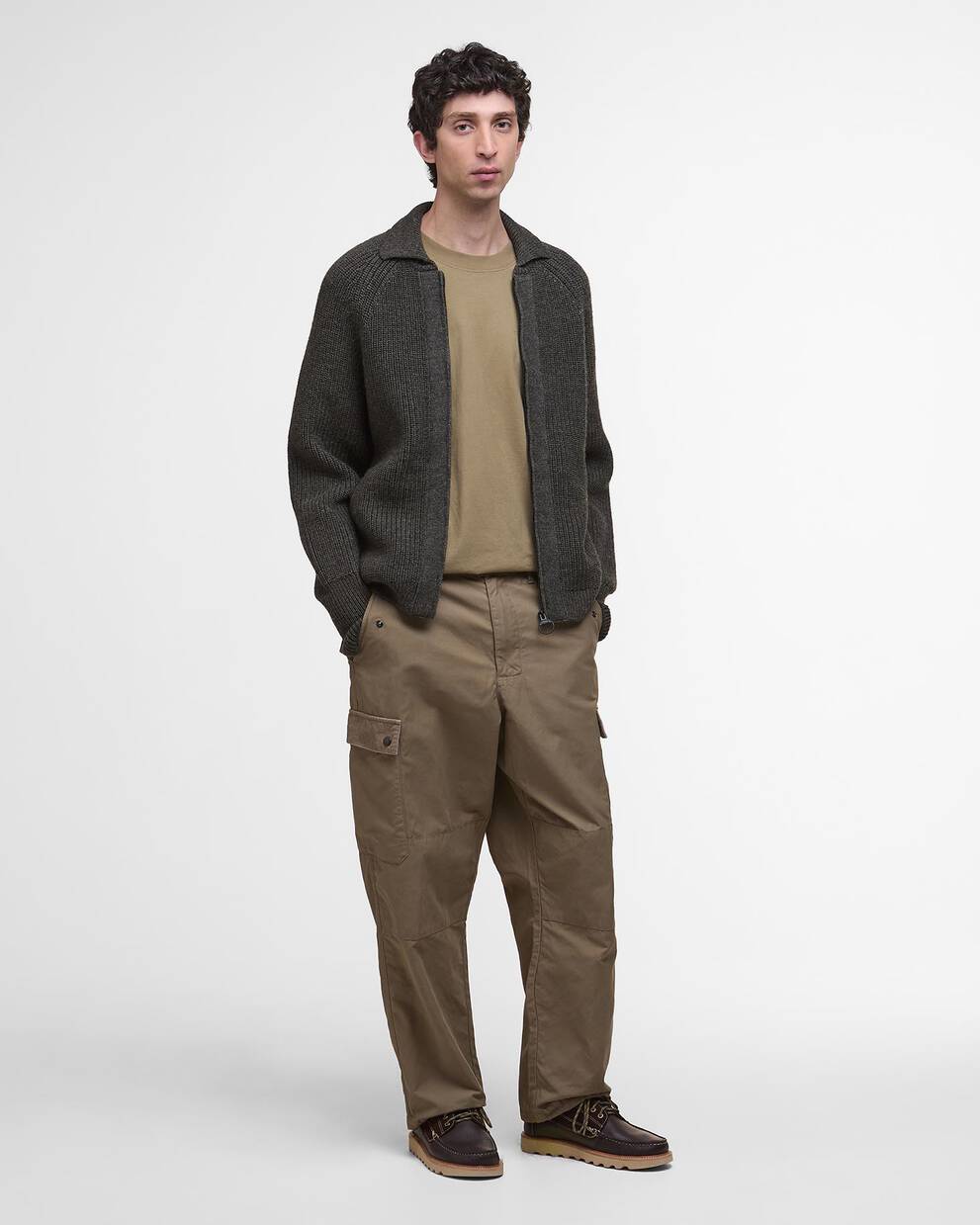 Cardigan lavorato con chiusura a zip Garthman