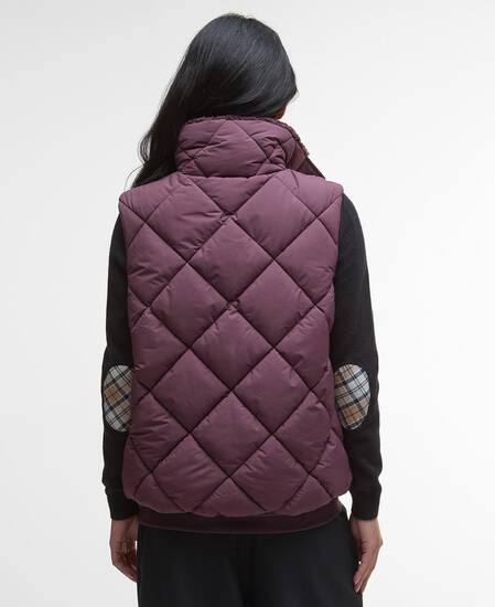 Becky Gilet Black Cherry/Muted Tartan Becky Gilet Black Cherry/Muted Tartan