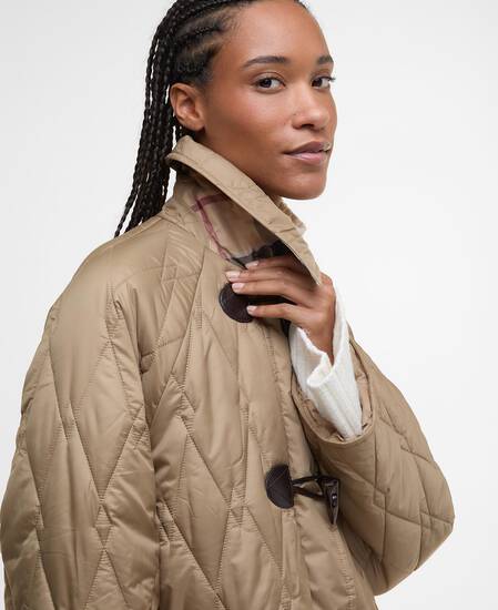 Montgomery trapuntato Cosette Military Brown/Hessian Tartan Montgomery trapuntato Cosette Military Brown/Hessian Tartan