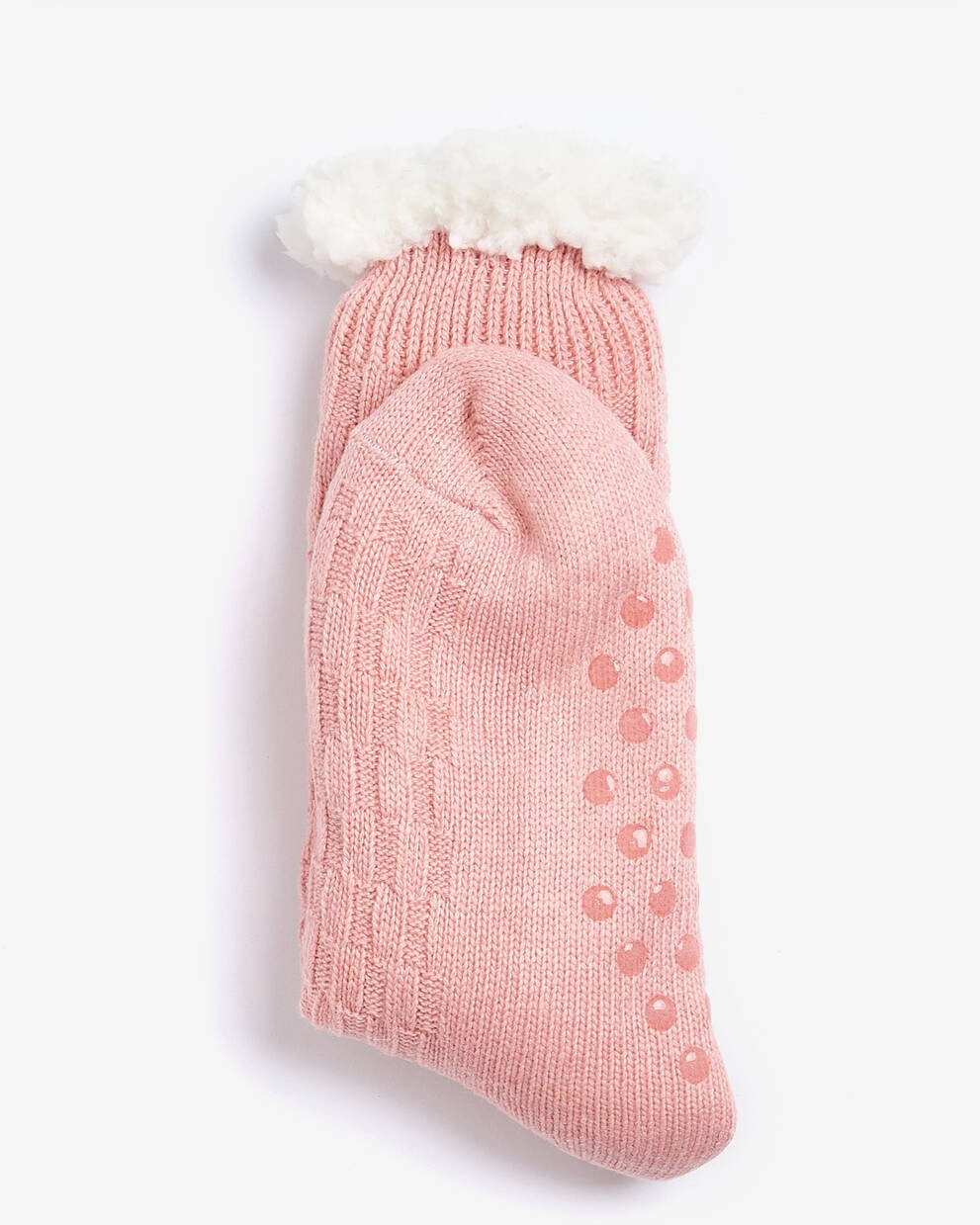 Cable Knit Lounge Socks