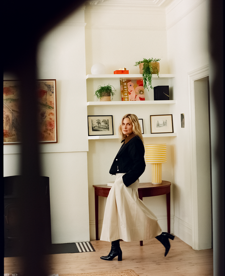 Kirby Pleated Midi Skirt Jasmine