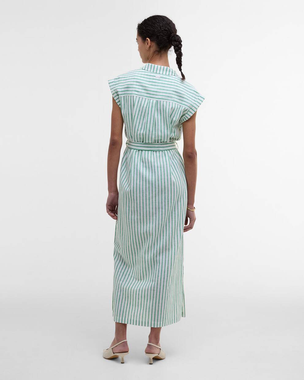 Abby Striped Midi Dress