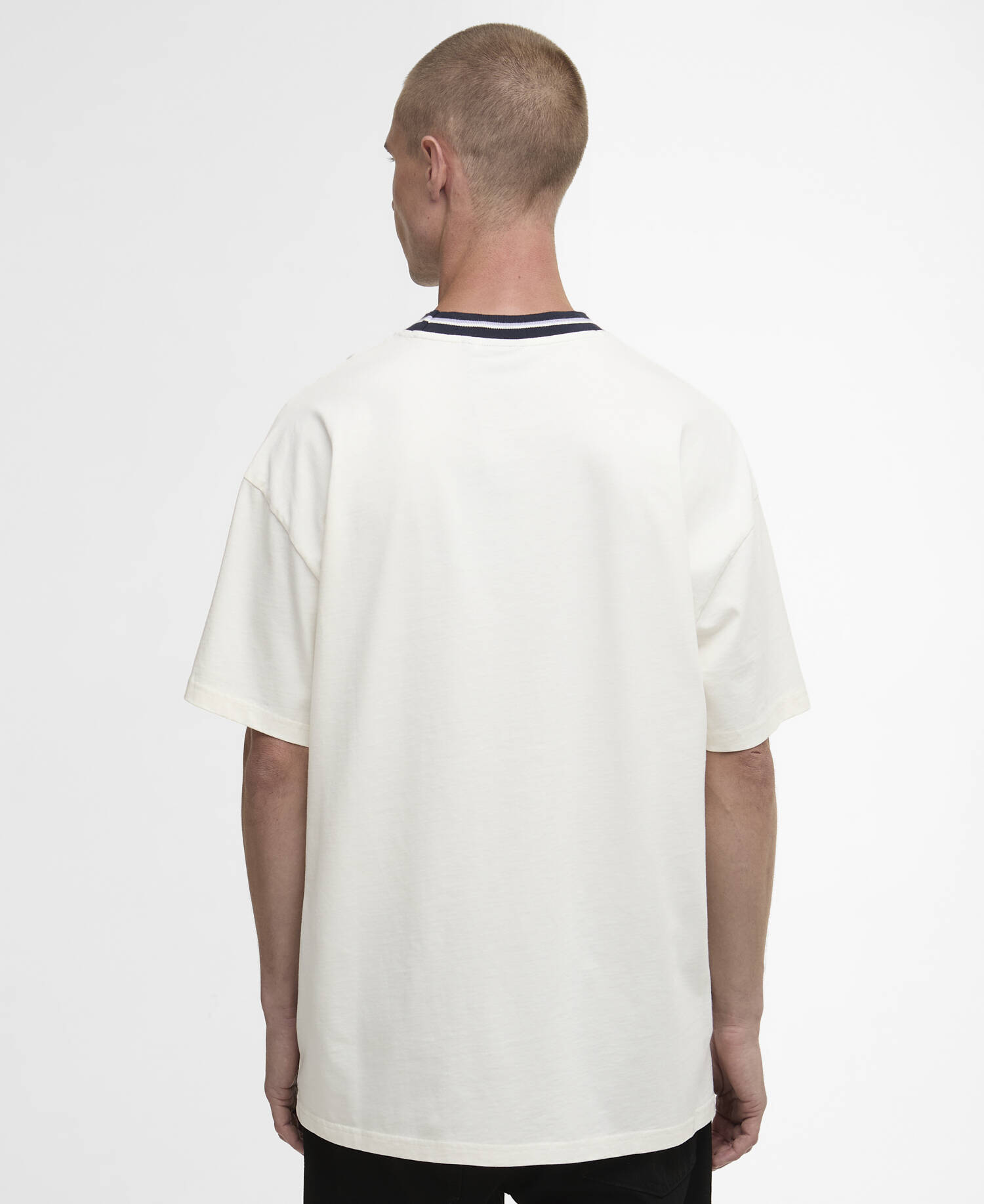Taley Tipped T-Shirt Whisper White image number 2