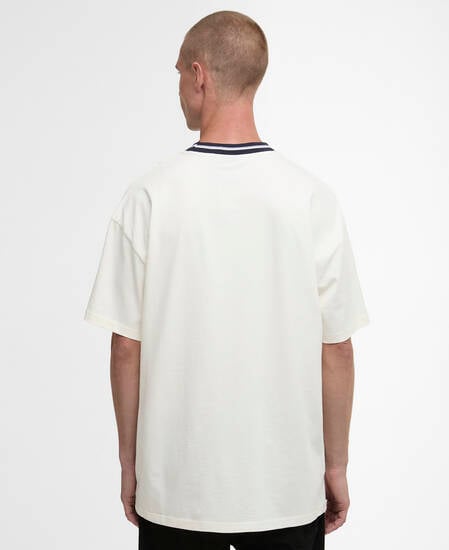 Taley Tipped T-Shirt Whisper White