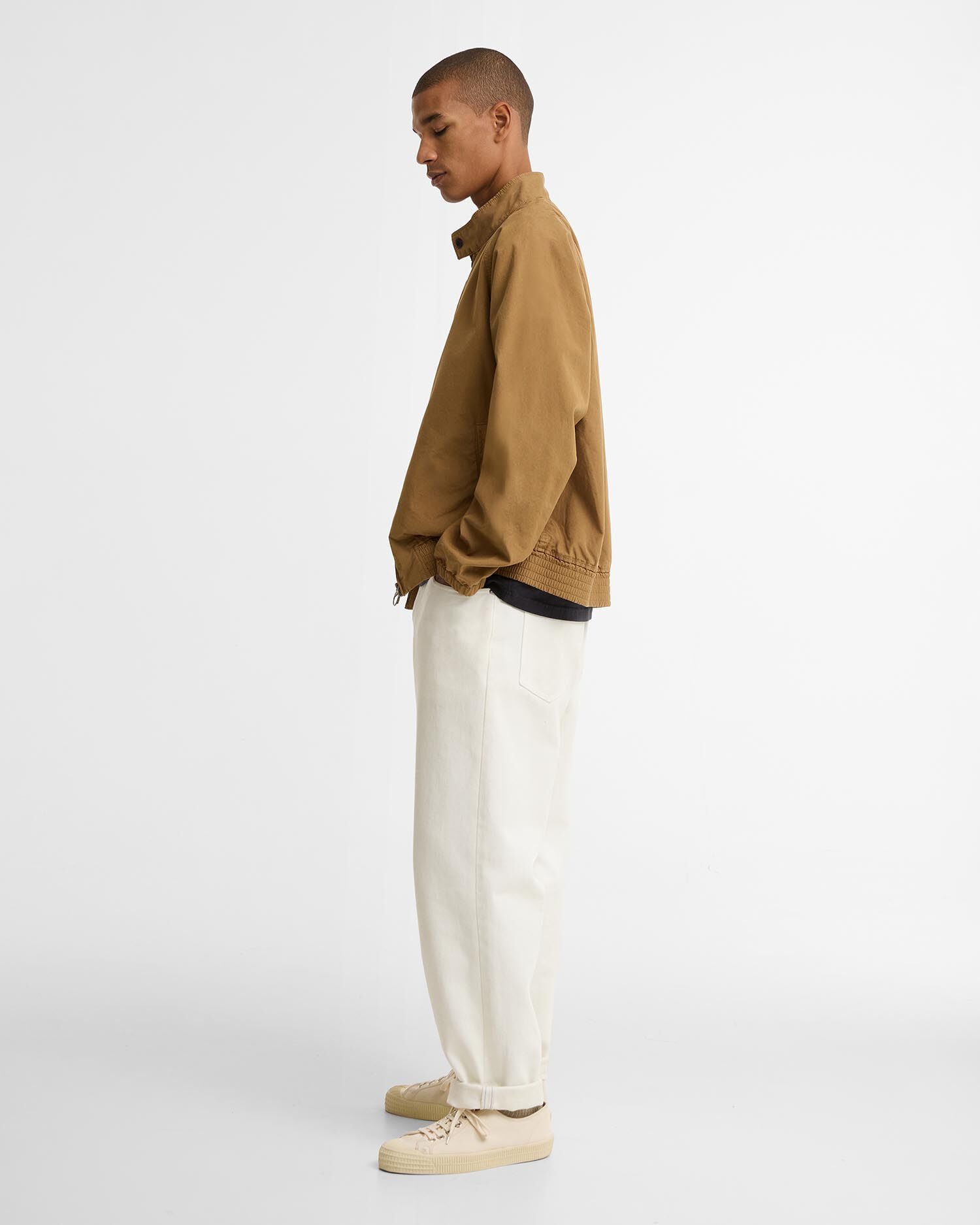 Giacca Harrington Royston in cotone Camel