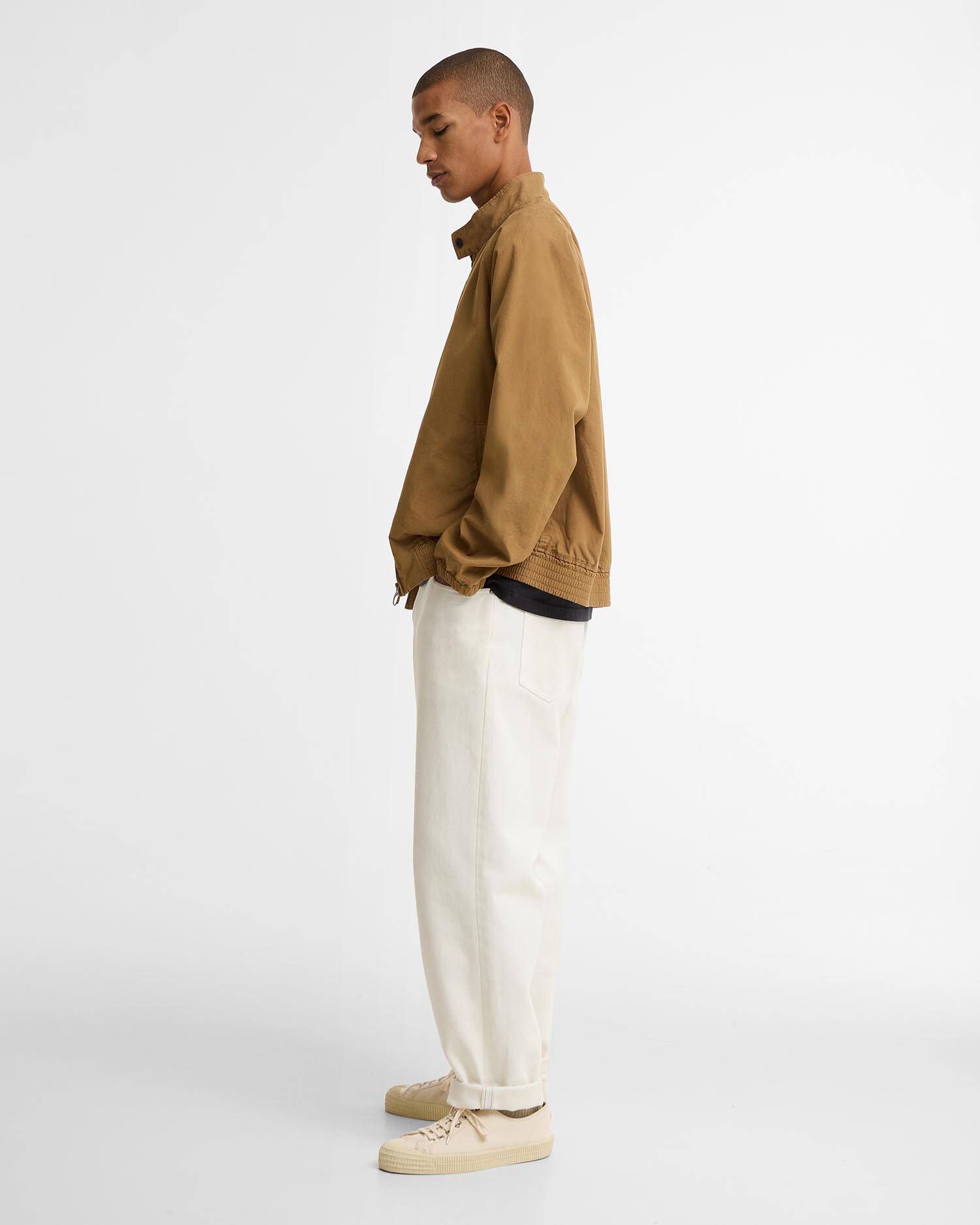 Giacca Harrington Royston in cotone Camel image number 1