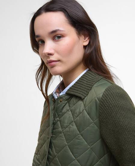 Maglione trapuntato Allendale Olive
