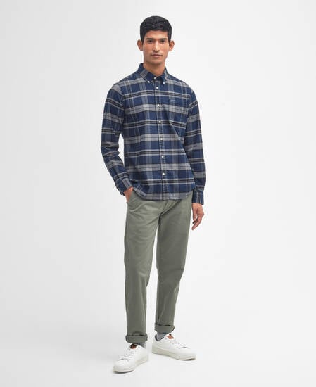 Betsom Tailored Long-Sleeved Shirt Grey Marl Betsom Tailored Long-Sleeved Shirt Grey Marl
