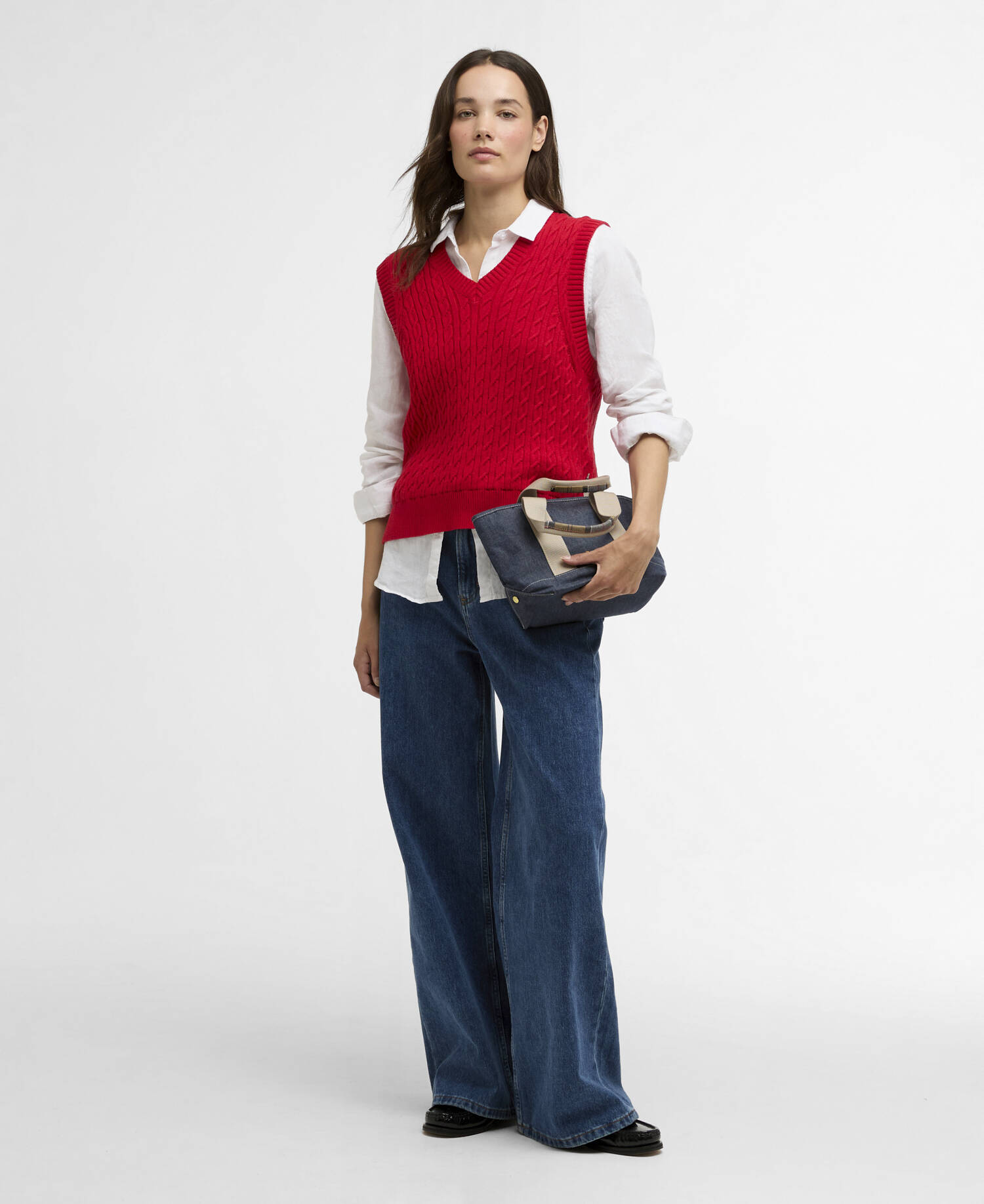 Hartland Sweater Vest Poppy Red image number 1