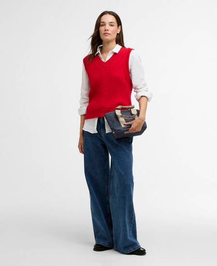 Hartland Sweater Vest Poppy Red