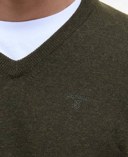 Essential V-Neck Jumper Seaweed